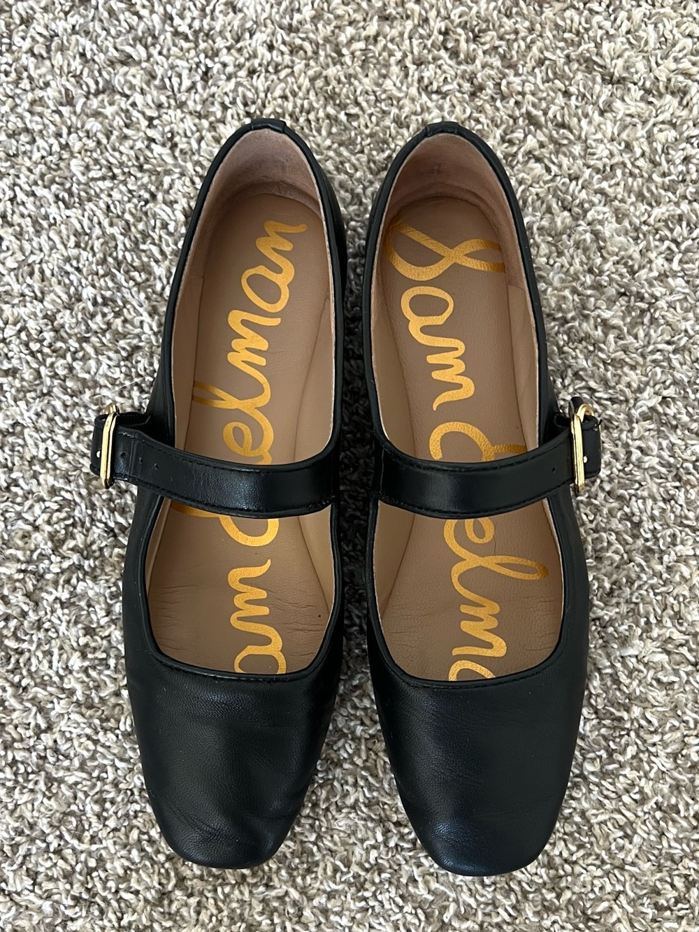 Sam Edelman Black Mary Jane Flats Size 8 - Picture 3 of 9